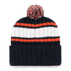 Detroit Tigers Plateau Cuffed Knit Hat with Pom Navy