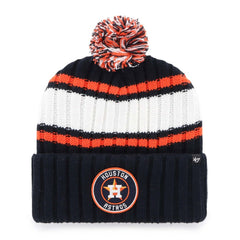Houston Astros Plateau Cuffed Knit Hat with Pom Navy