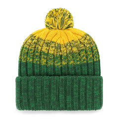Oakland Athletics Cascade Cuffed Knit Hat with Pom Green