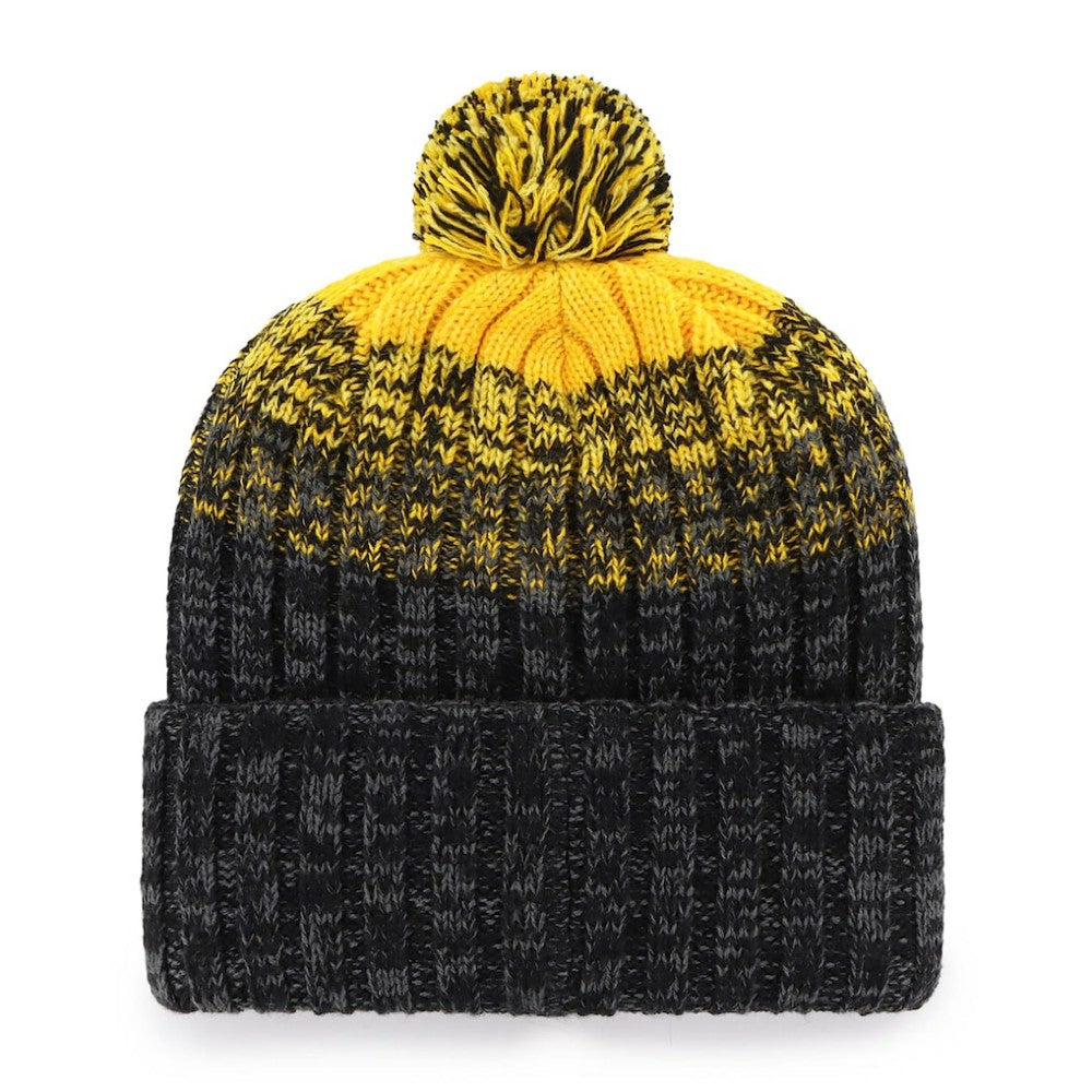 Pittsburgh Pirates Cascade Cuffed Knit Hat with Pom Black