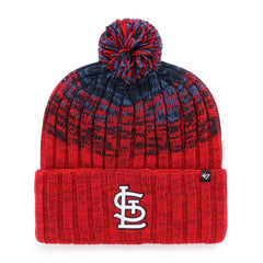 St. Louis Cardinals Cascade Cuffed Knit Hat with Pom Red