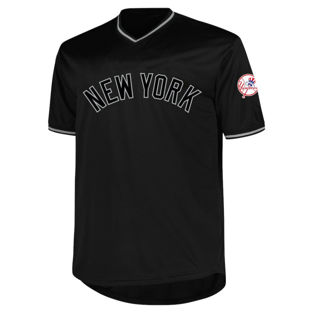 New York Yankees Profile Big & Tall Pop Fashion Jersey Black
