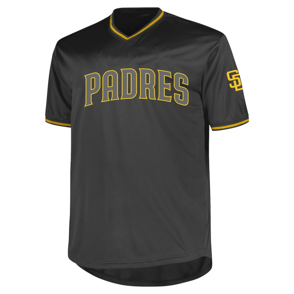 San Diego Padres Profile Big & Tall Pop Fashion Jersey Charcoal