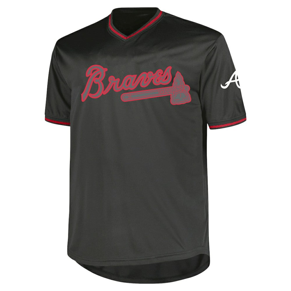 Atlanta Braves Profile Big & Tall Pop Fashion Jersey Charcoal