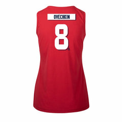 Alexander Ovechkin Washington Capitals Levelwear Women's Macy Player Name & Number Tank Top - Red Tank Top