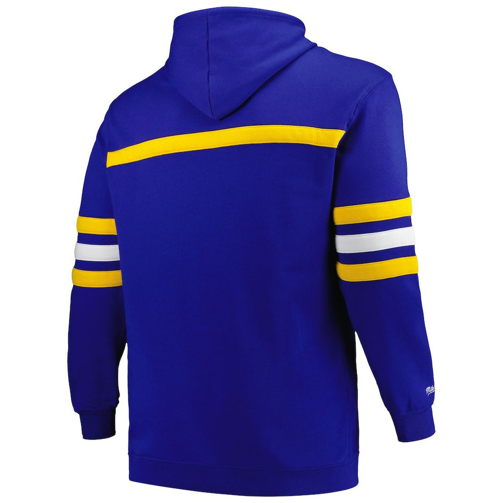 Golden State Warriors Big & Tall Hardwood Classics Head Coach Pullover Hoodie sale - Royal cheap