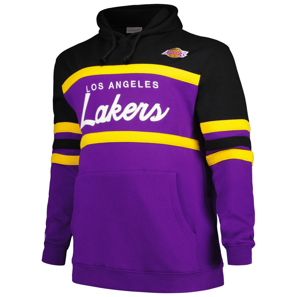 Los Angeles Lakers Big & Tall Hardwood Classics Head Coach Pullover Hoodie - Black for sale