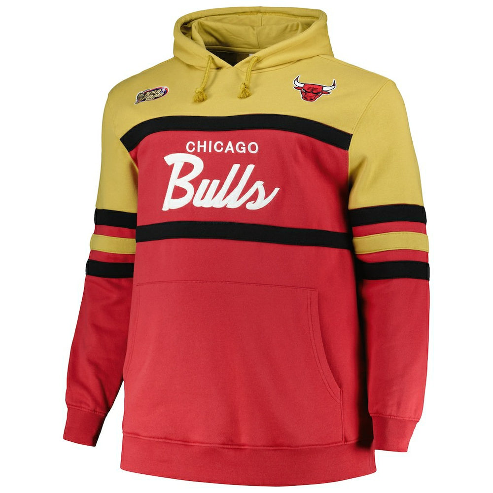 Chicago Bulls Big & Tall Hardwood Classics Head Coach Pullover Hoodie - Red sale