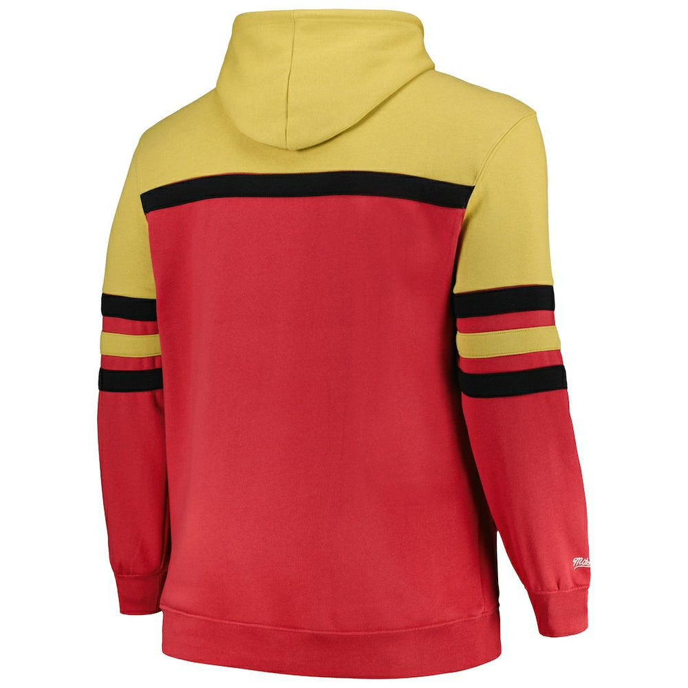Chicago Bulls Big & Tall Hardwood Classics Head Coach Pullover Hoodie - Red sale