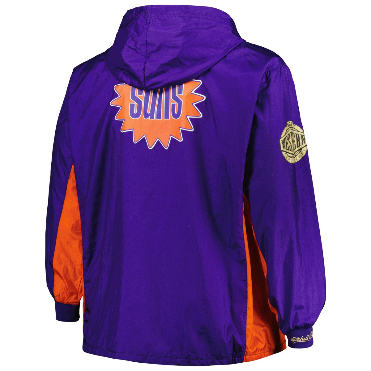 Phoenix Suns Big & Tall Hardwood Classics Team OG 2.0 Anorak Hoodie Quarter-Zip Windbreaker Jacket - Purple for sale
