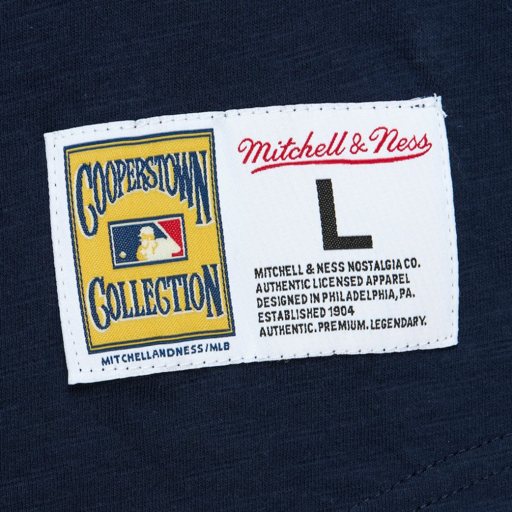 St. Louis Cardinals Cooperstown Collection Legendary Raglan Slub Henley Three-Quarter Sleeve T-Shirt Navy