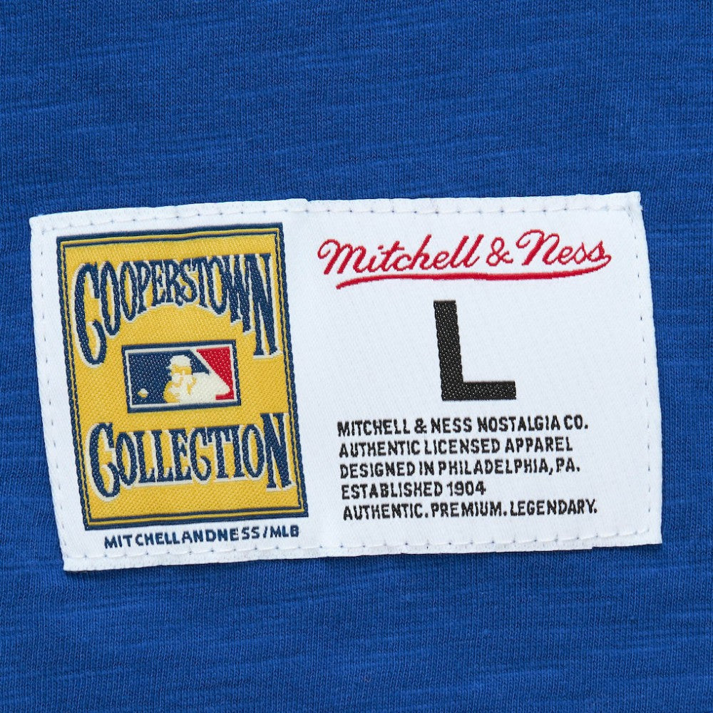 Atlanta Braves Cooperstown Collection Legendary Raglan Slub Henley 3/4-Sleeve T-Shirt Royal