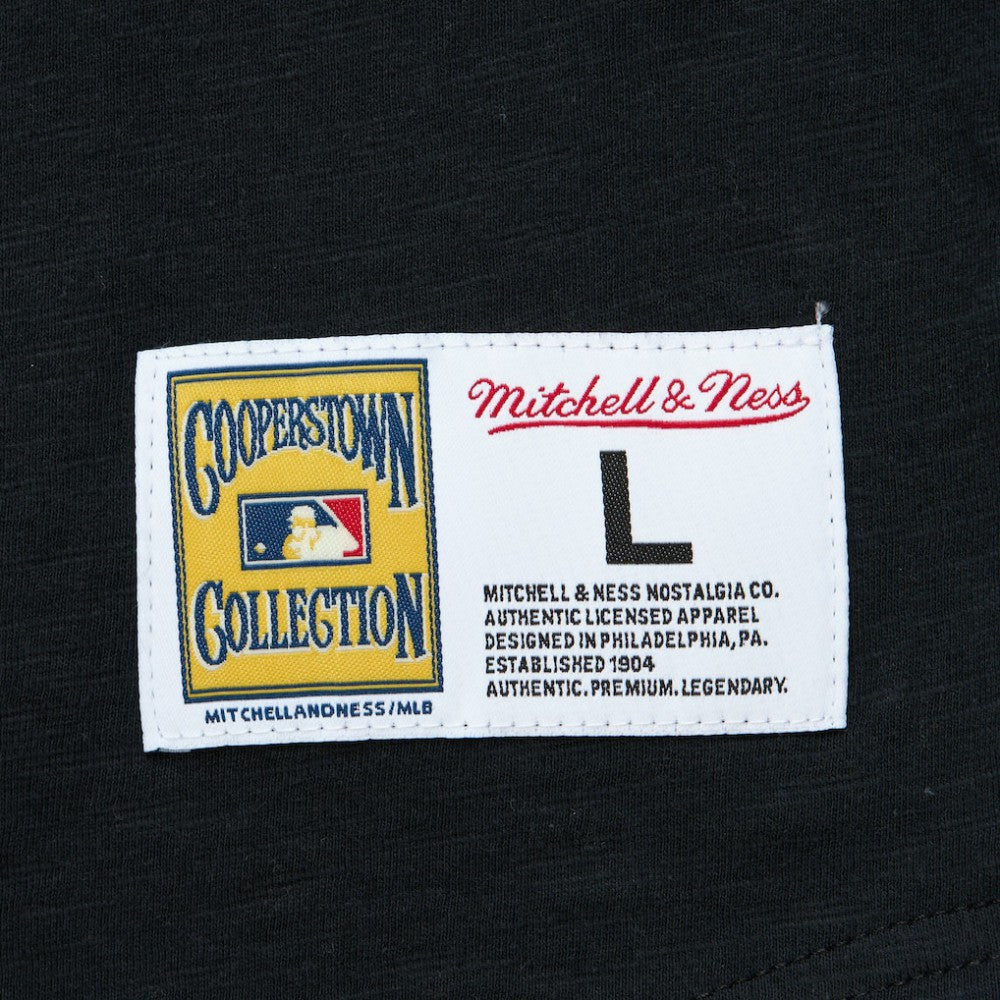 Baltimore Orioles Cooperstown Collection Legendary Raglan Slub Henley 3/4-Sleeve T-Shirt Black