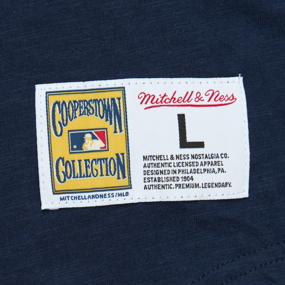 Boston Red Sox Cooperstown Collection Legendary Raglan Slub Henley 3/4-Sleeve T-Shirt Navy