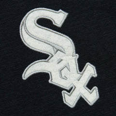 Chicago White Sox Cooperstown Collection Legendary Raglan Slub Henley 3/4-Sleeve T-Shirt Black