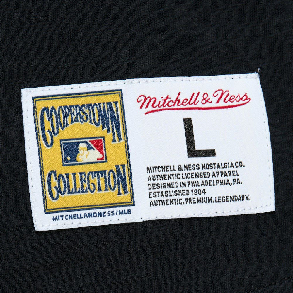 Chicago White Sox Cooperstown Collection Legendary Raglan Slub Henley 3/4-Sleeve T-Shirt Black