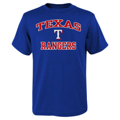 Texas Rangers Youth Heart & Soul T-Shirt Royal