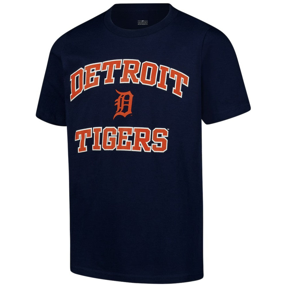 Detroit Tigers Youth Heart & Soul T-Shirt Navy