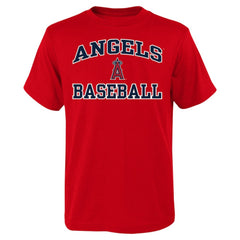 Los Angeles Angels Youth Heart & Soul T-Shirt Red
