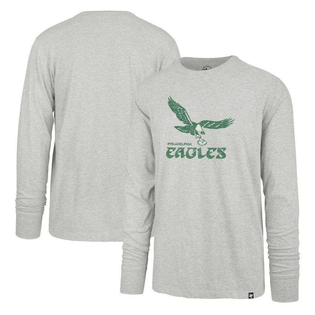 Philadelphia Eagles '47 Premier Franklin Long Sleeve T-Shirt - Gray discount