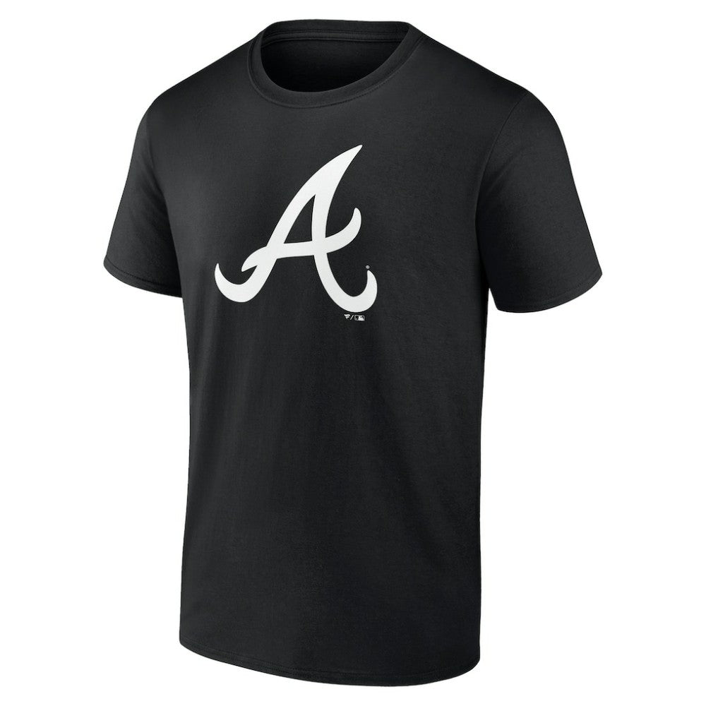 Atlanta Braves Monochrome Personalized Name & Number T-Shirt Black