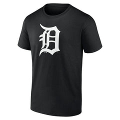 Detroit Tigers Monochrome Personalized Name & Number T-Shirt Black