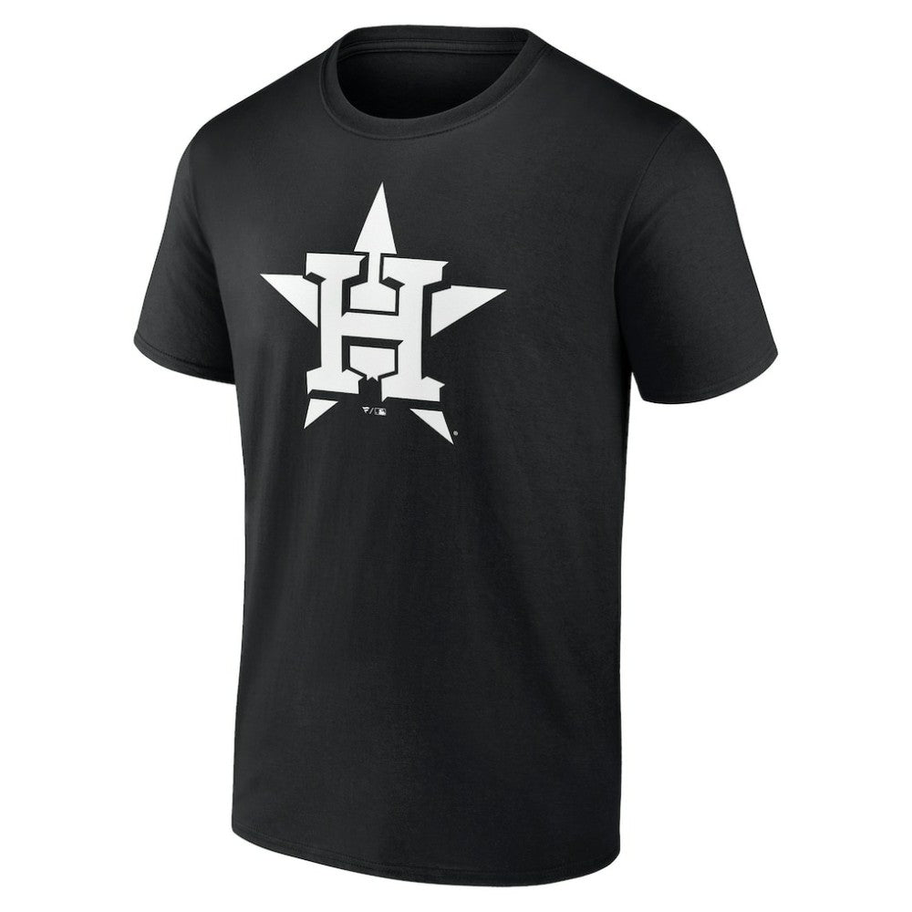 Houston Astros Monochrome Personalized Name & Number T-Shirt Black