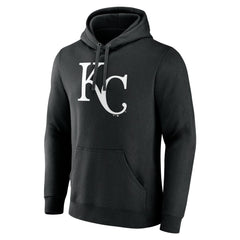 Kansas City Royals Monochrome Personalized Name & Number Pullover Hoodie Black