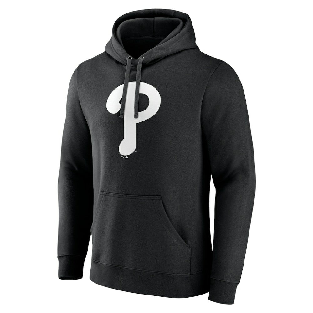 Philadelphia Phillies Monochrome Personalized Name & Number Pullover Hoodie Black