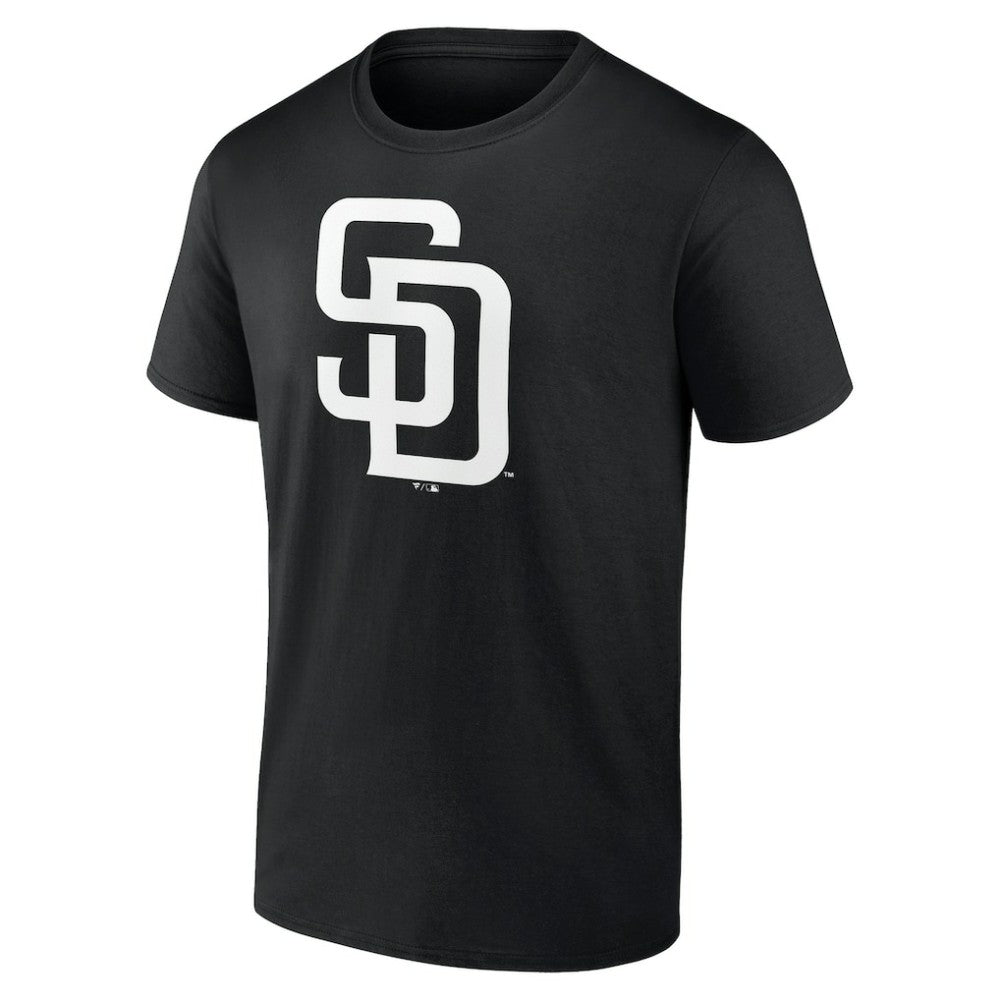 San Diego Padres Monochrome Personalized Name & Number T-Shirt Black