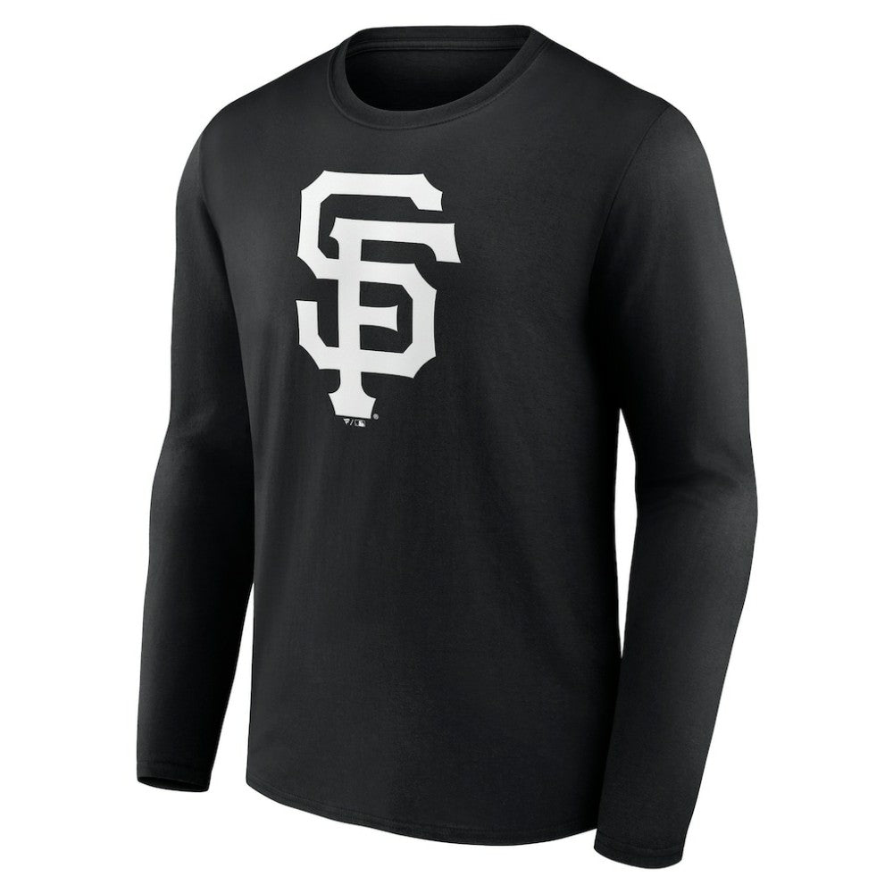 San Francisco Giants Monochrome Personalized Name & Number Long Sleeve T-Shirt Black