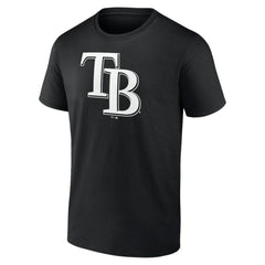 Tampa Bay Rays Monochrome Personalized Name & Number T-Shirt Black