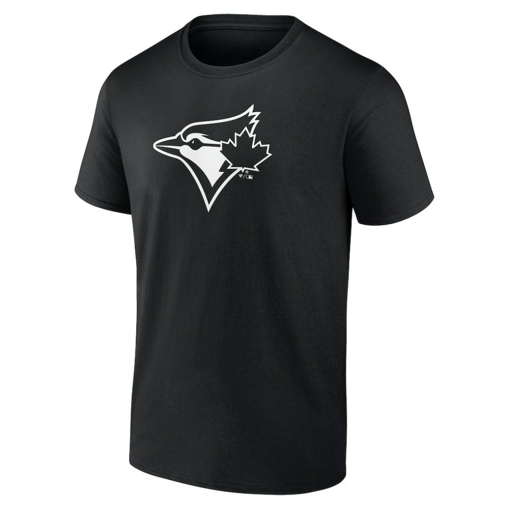 Toronto Blue Jays Monochrome Personalized Name & Number T-Shirt Black
