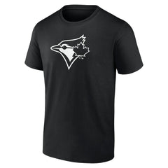 Toronto Blue Jays Monochrome Personalized Name & Number T-Shirt Black