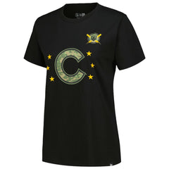 Chicago Cubs Women's Armed Forces Day T-Shirt Black