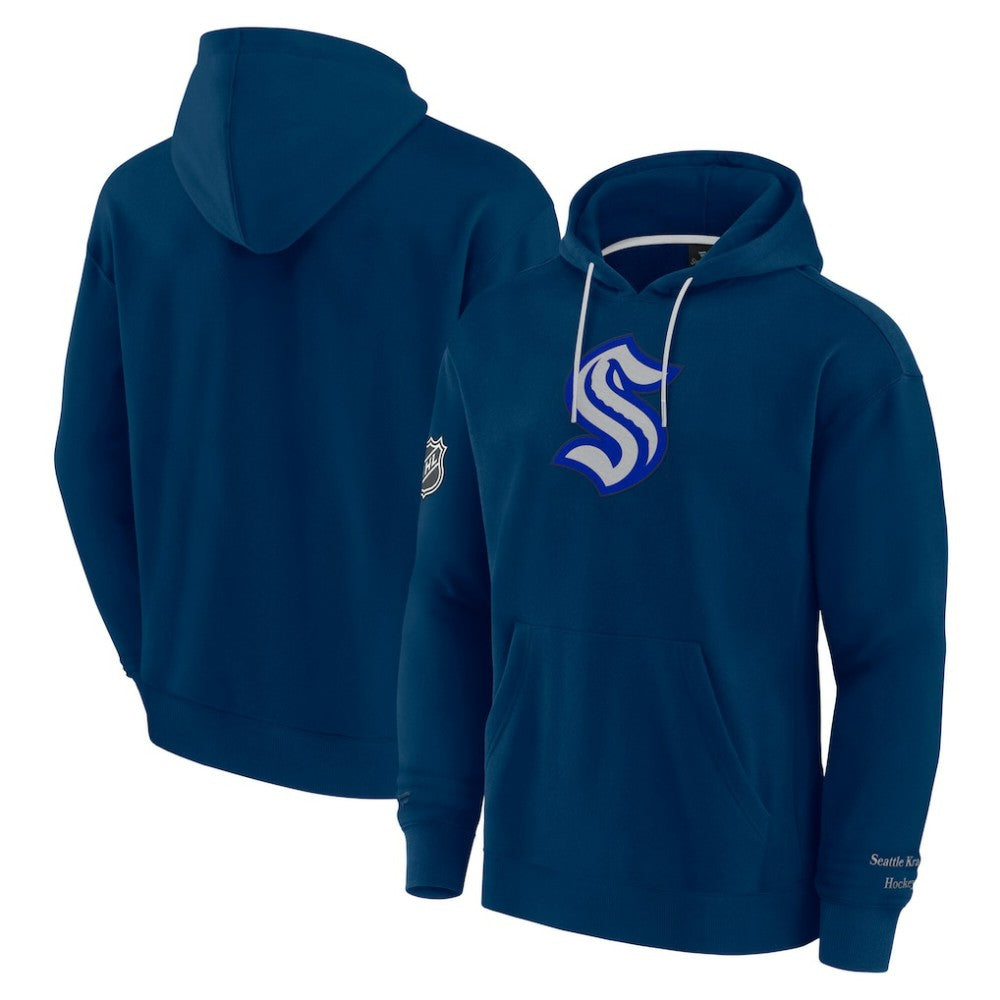 Seattle Kraken Fanatics Elements Pace Pullover Hoodie - Deep Sea Blue Hoodies