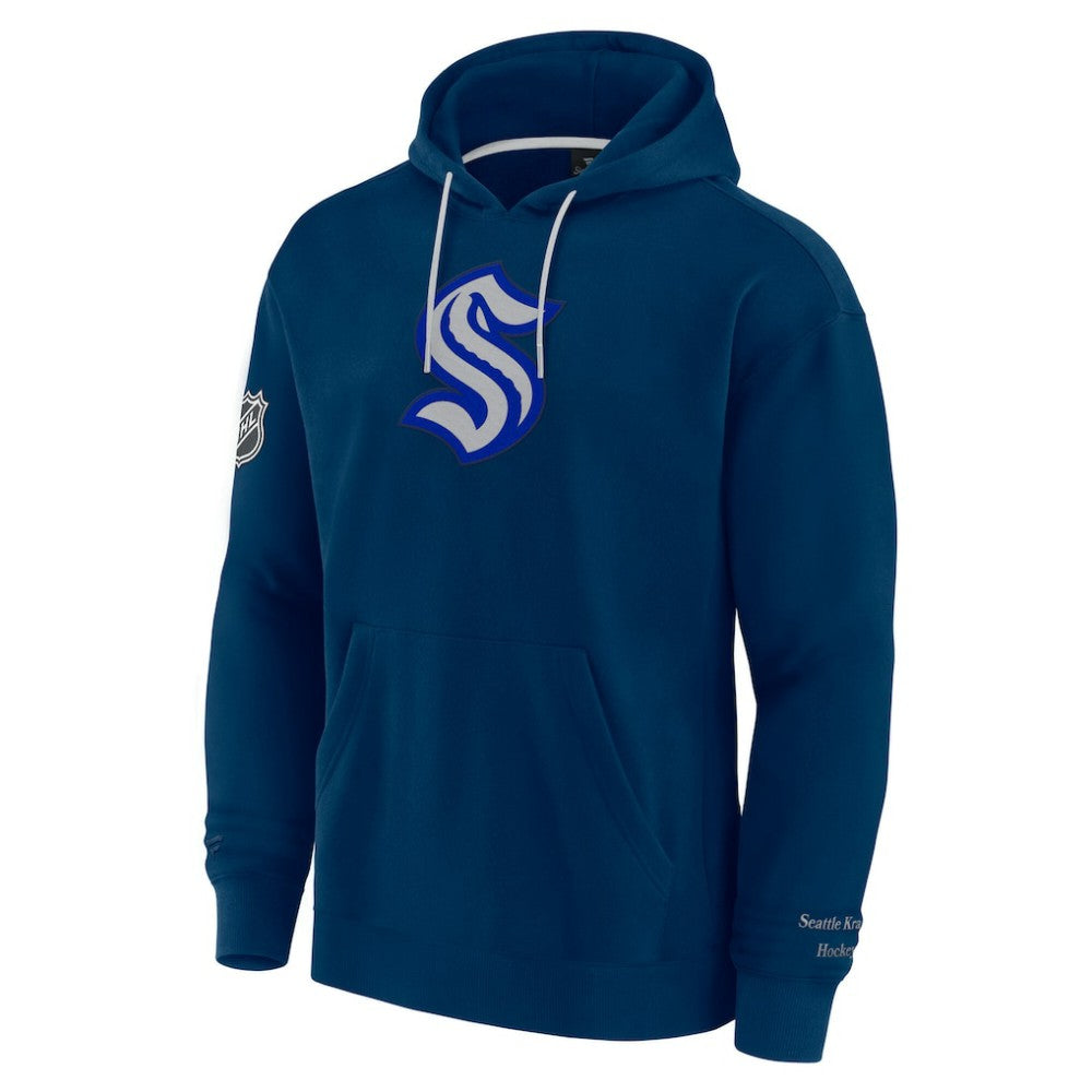 Seattle Kraken Fanatics Elements Pace Pullover Hoodie - Deep Sea Blue Hoodies