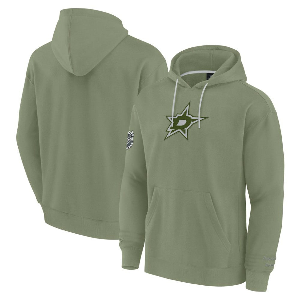Dallas Stars Fanatics Elements Pace Pullover Hoodie - Olive Hoodies