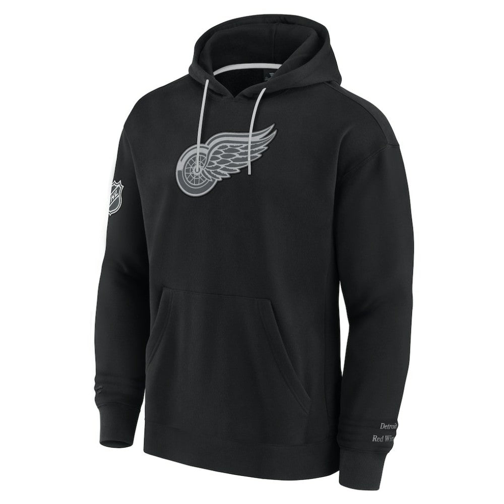Detroit Red Wings Fanatics Elements Pace Pullover Hoodie - Black Hoodies