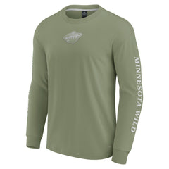 Minnesota Wild Fanatics Elements Strive Long Sleeve T-Shirt - Olive T-shirts