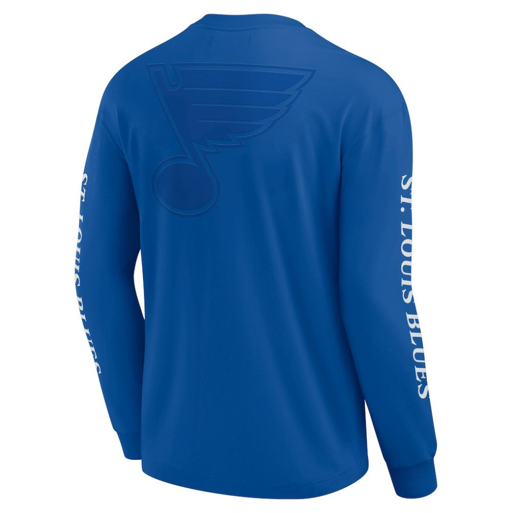 St. Louis Blues Fanatics Elements Strive Long Sleeve T-Shirt - Blue T-shirts
