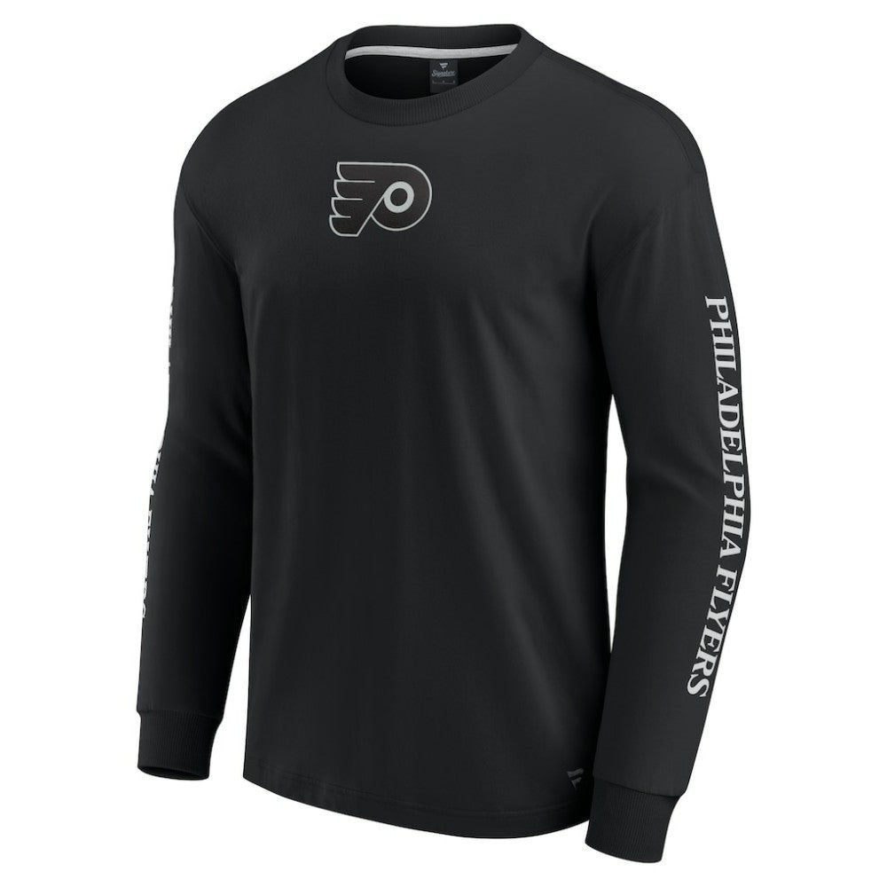 Philadelphia Flyers Fanatics Elements Strive Long Sleeve T-Shirt - Black T-shirts