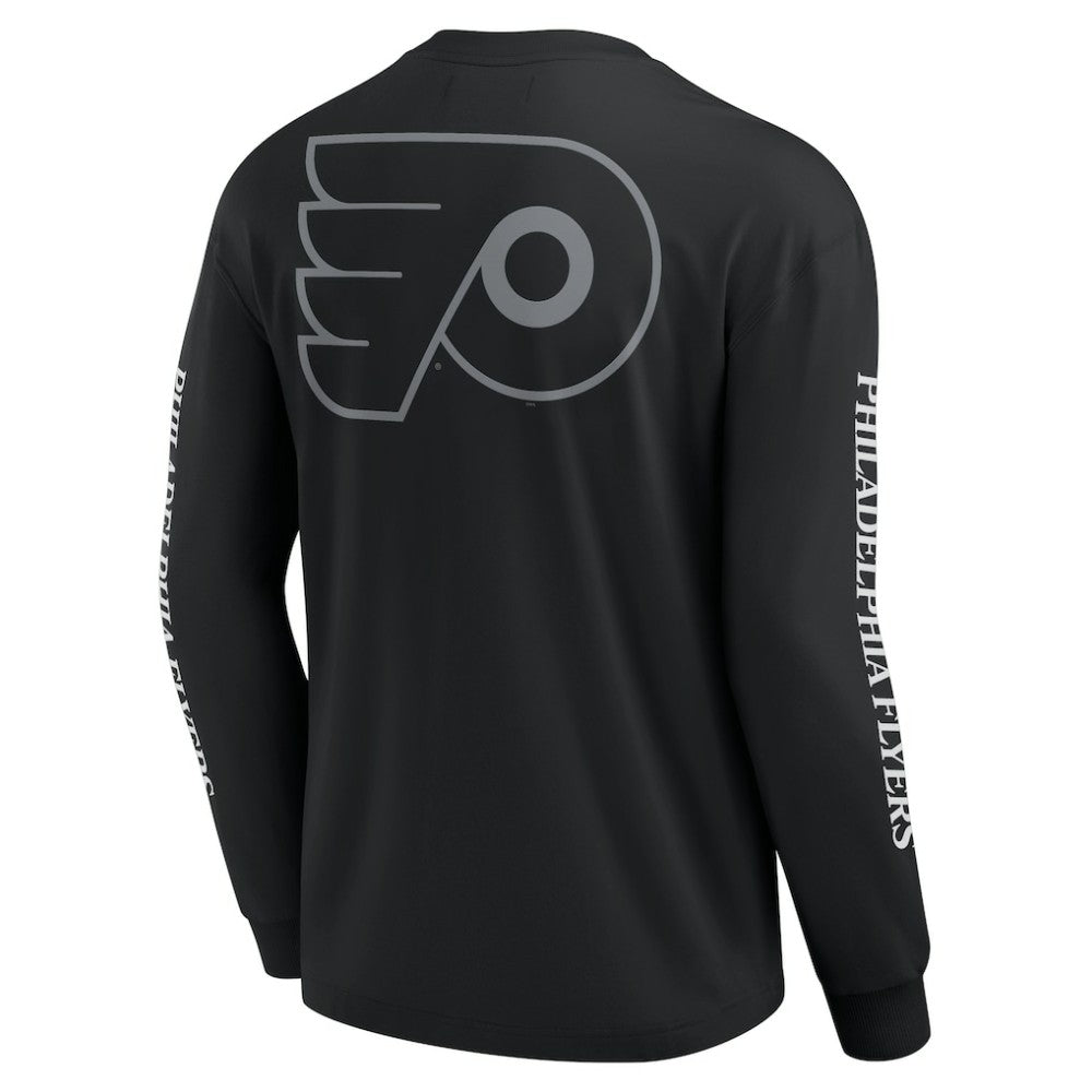 Philadelphia Flyers Fanatics Elements Strive Long Sleeve T-Shirt - Black T-shirts