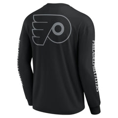 Philadelphia Flyers Fanatics Elements Strive Long Sleeve T-Shirt - Black T-shirts