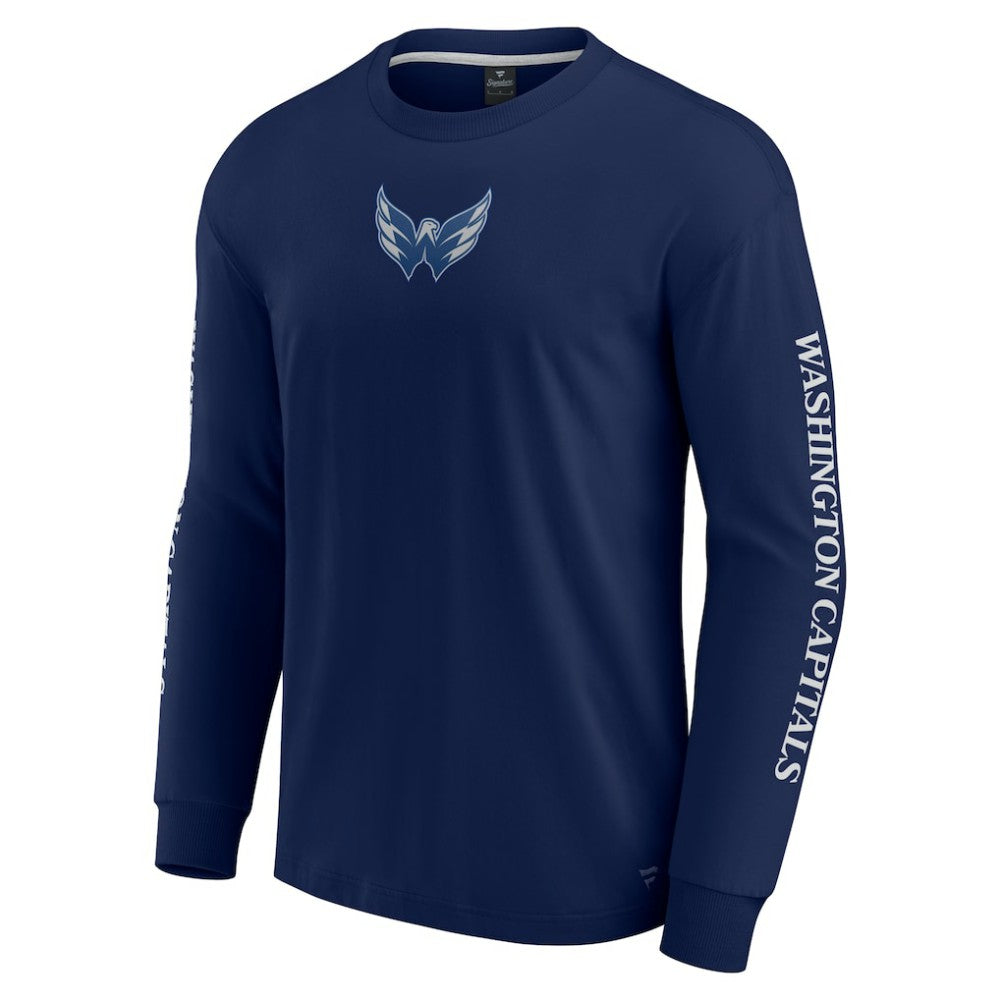 Washington Capitals Fanatics Elements Strive Long Sleeve T-Shirt - Navy T-shirts