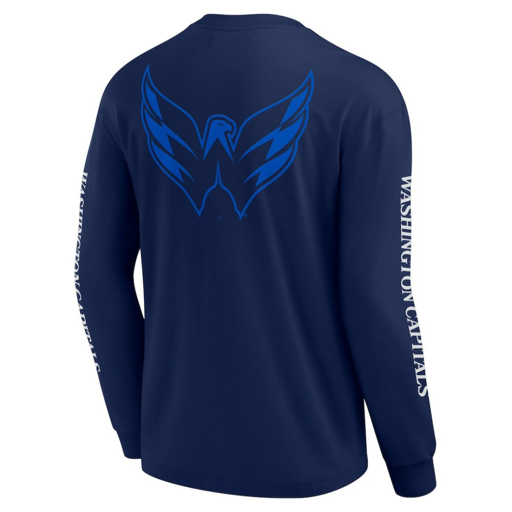 Washington Capitals Fanatics Elements Strive Long Sleeve T-Shirt - Navy T-shirts