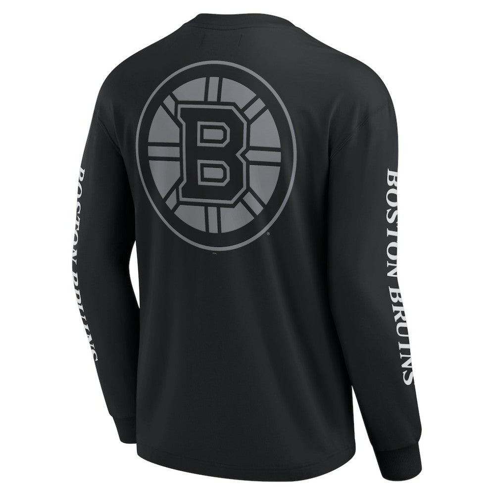 Boston Bruins Fanatics Elements Strive Long Sleeve T-Shirt - Black T-shirts