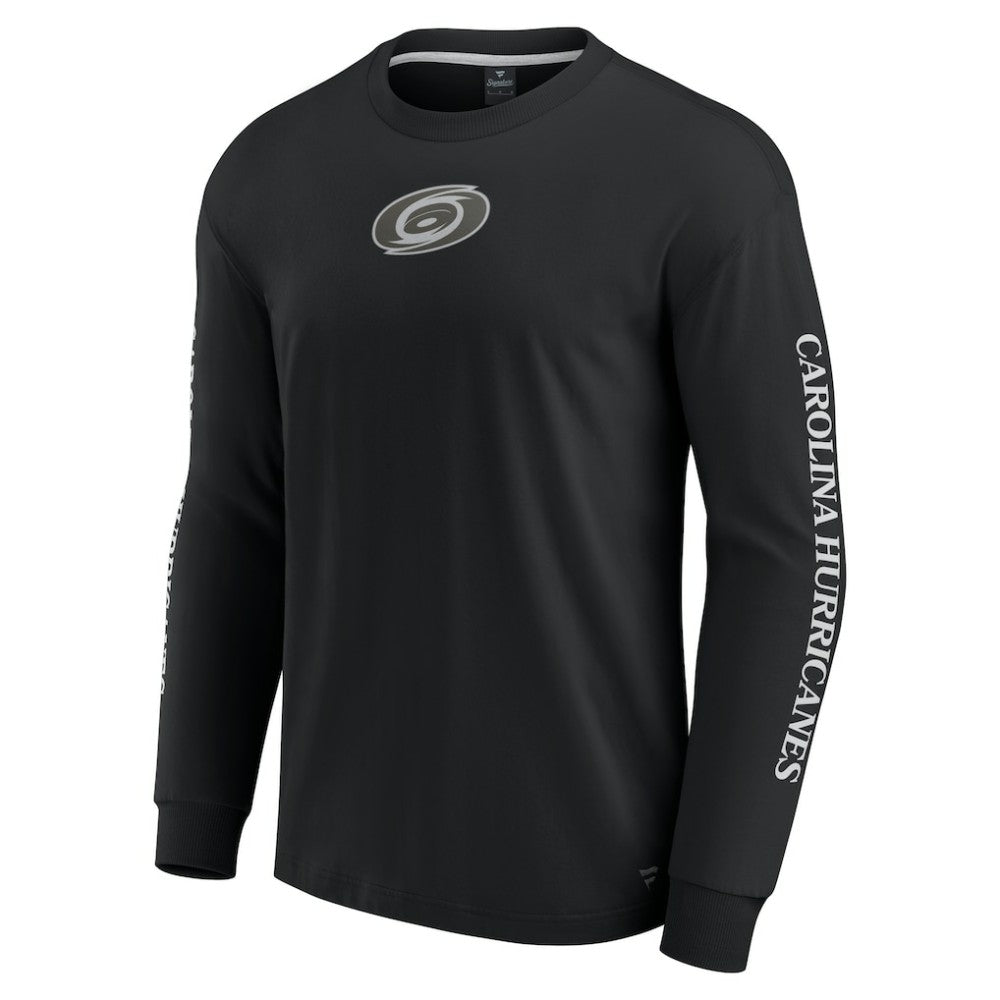 Carolina Hurricanes Fanatics Elements Strive Long Sleeve T-Shirt - Black T-shirts