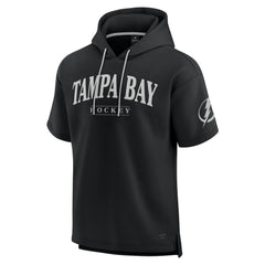 Tampa Bay Lightning Fanatics Elements Ready Short Sleeve Pullover Hoodie - Black Hoodies