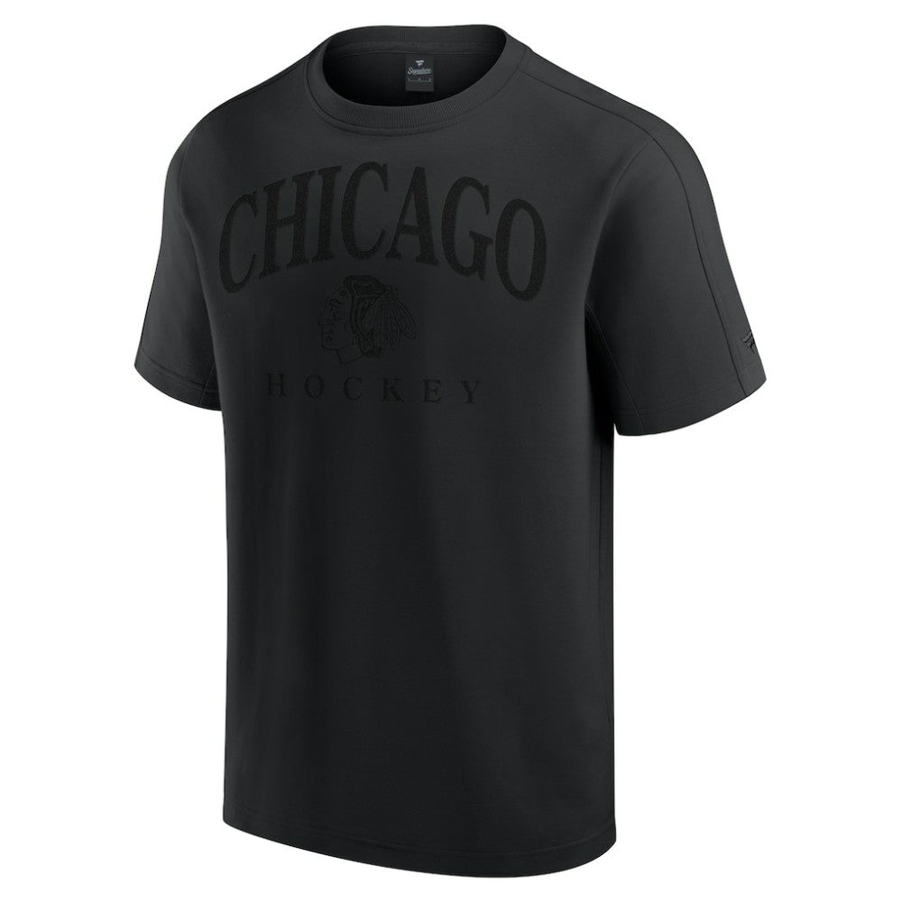 Chicago Blackhawks Fanatics Elements Flex Tri-Blend T-Shirt - Black T-shirts